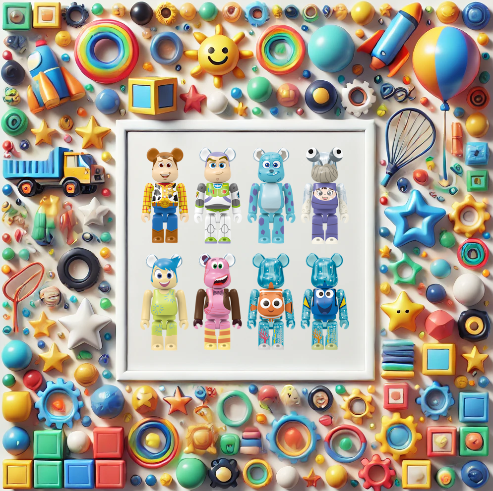 Bearbrick Happy Kuji "Disney Pixar" (2018) Übersicht