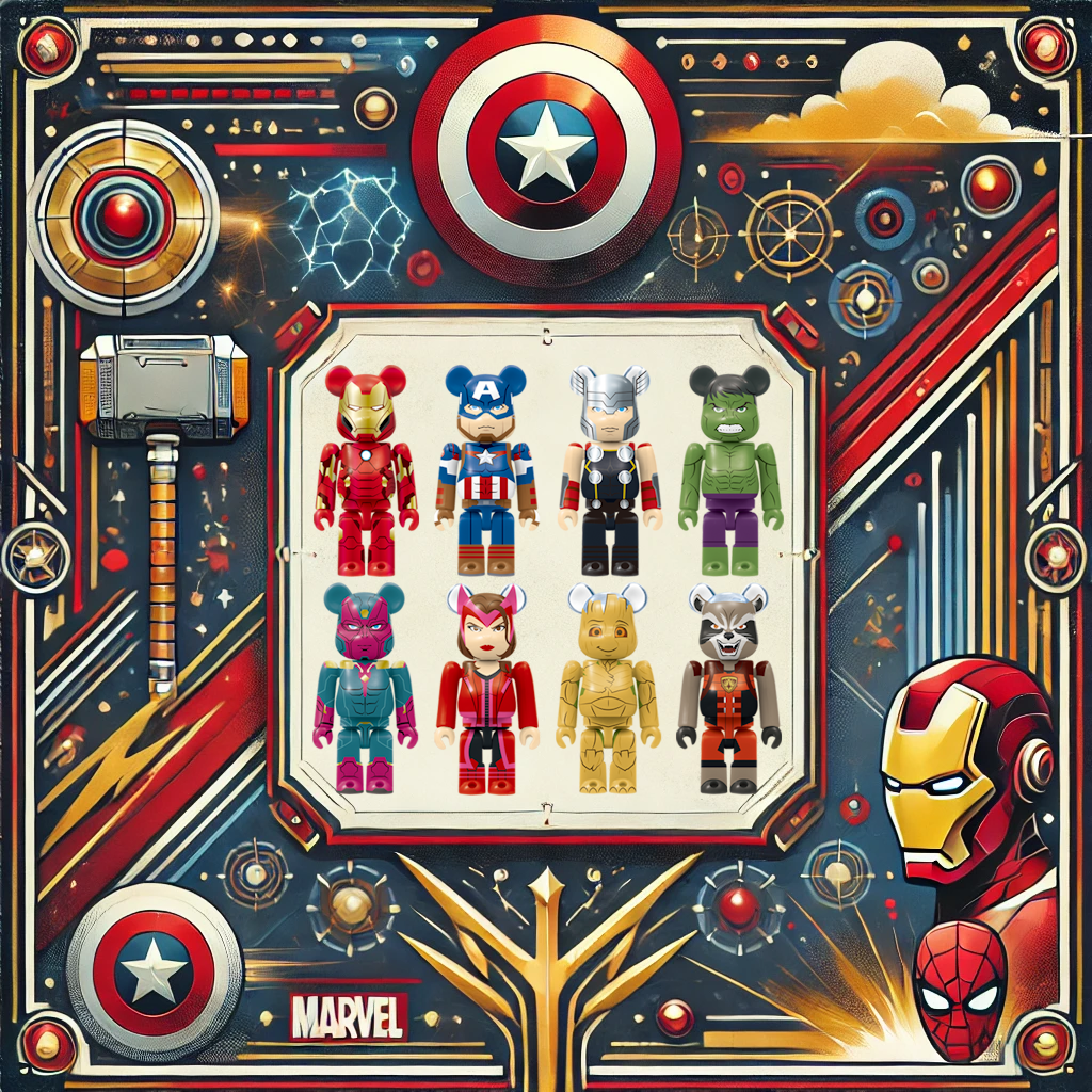 Bearbrick Happy Kuji "MARVEL" (2021) Übersicht