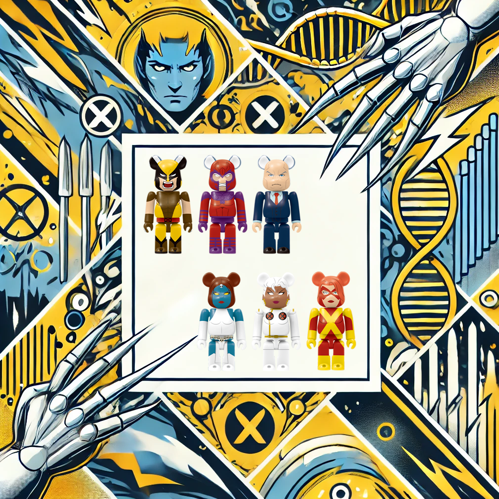 Bearbrick Happy Kuji "X-Men" (2022) Übersicht