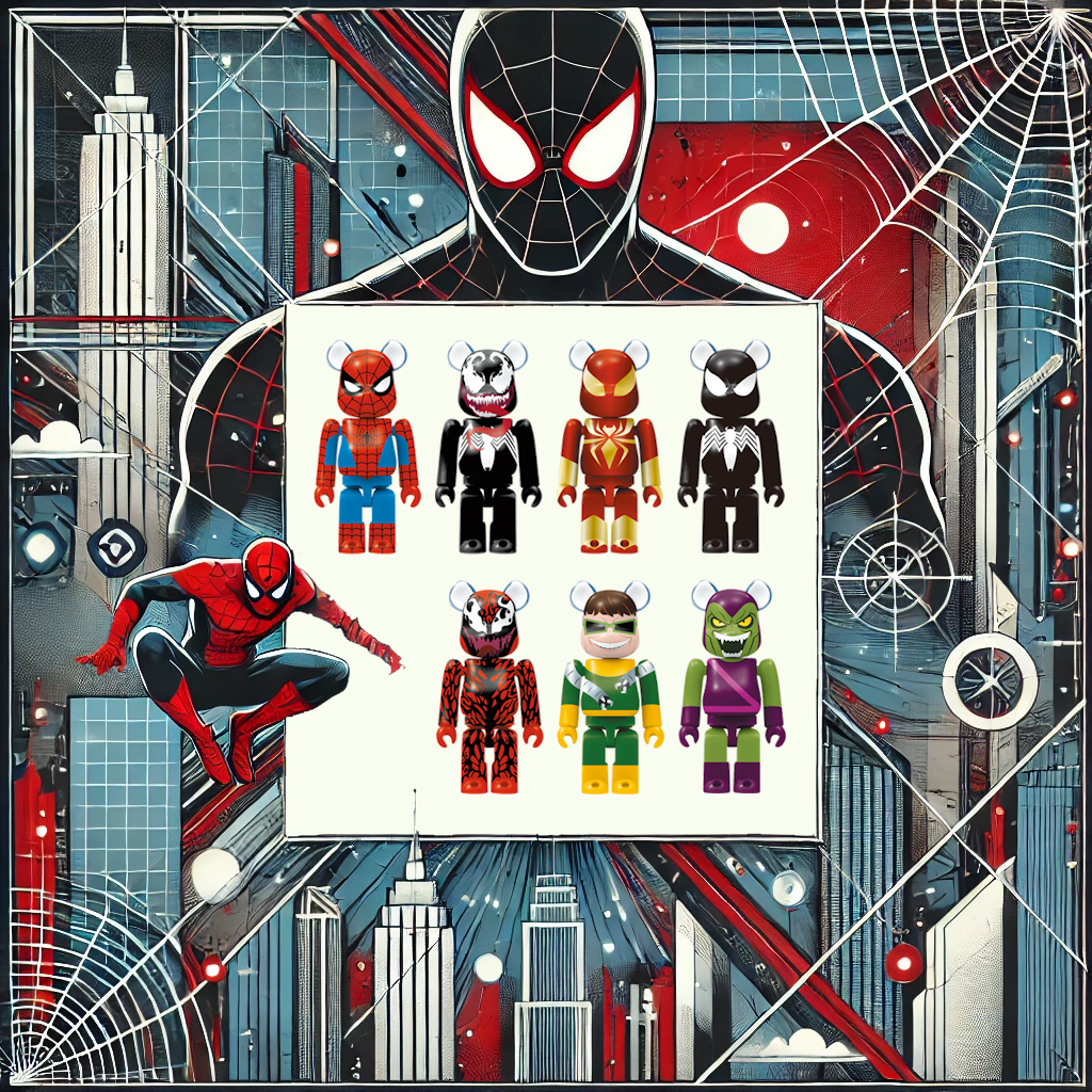 Bearbrick Happy Kuji "Spider-Man" (2022) Übersicht