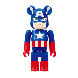 BE@RBRICK 10 - Capitaine Amérique (100%)