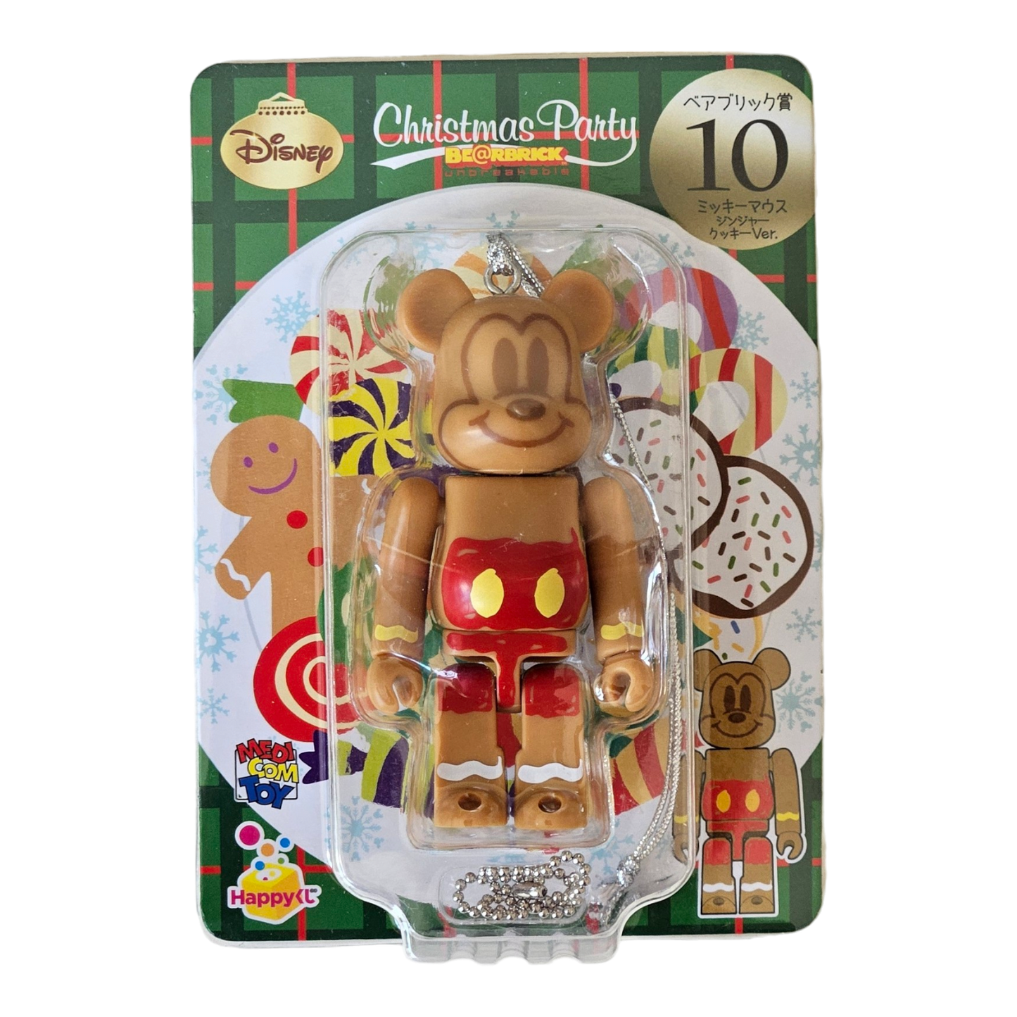 BE@RBRICK 10 - Version biscuit au gingembre Mickey Mouse (100%)