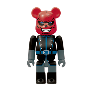 BE@RBRICK 11 - Crâne rouge (100%)