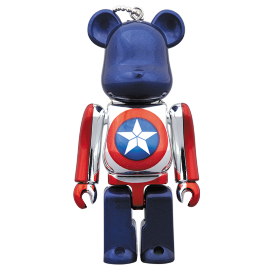 BE@RBRICK 11 - Capitaine Amérique (100%)