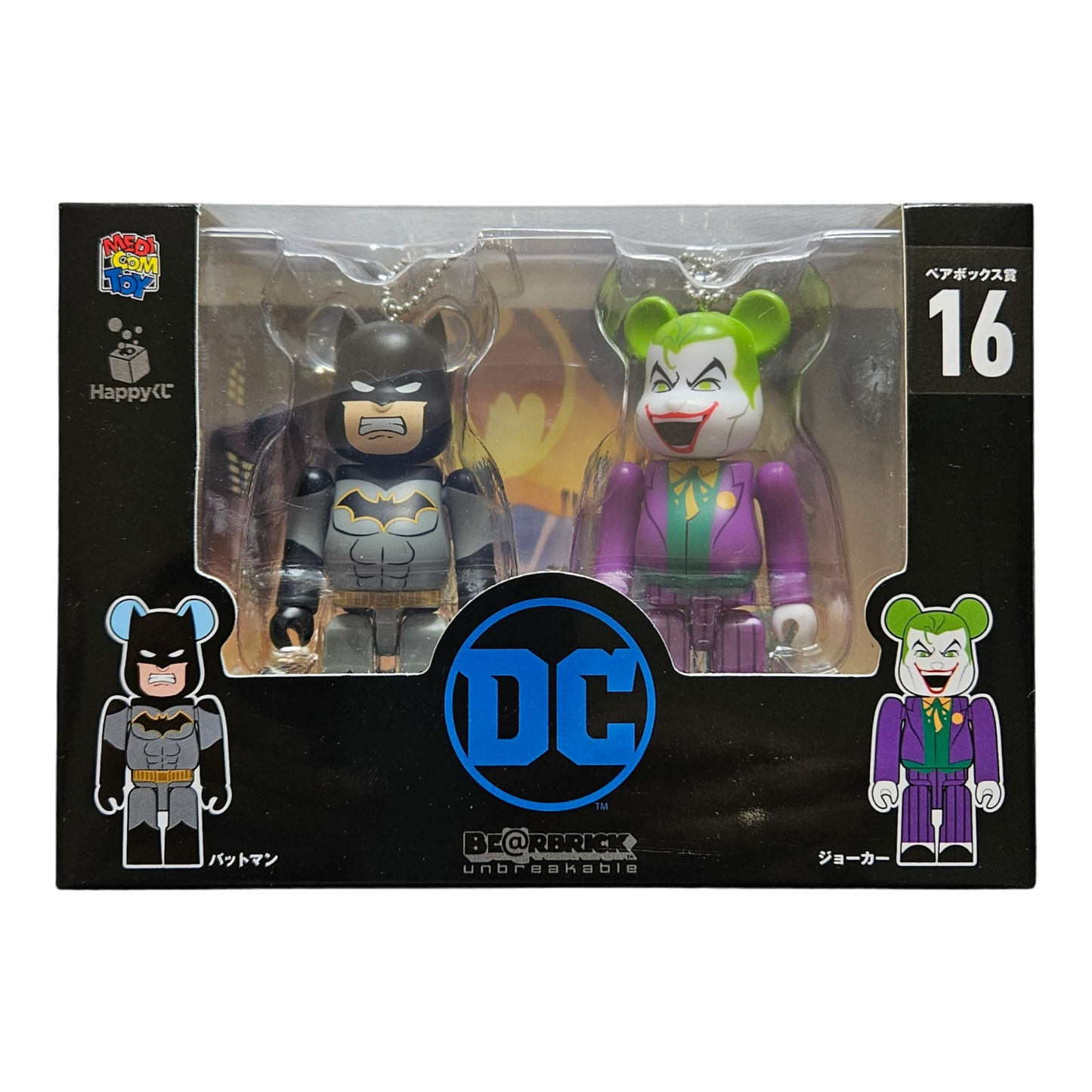 BE@RBRICK 16 - Batman &amp; Joker (100%)