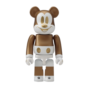 BE@RBRICK 16 - Mickey Mouse Version Or &amp; Blanc (100%)