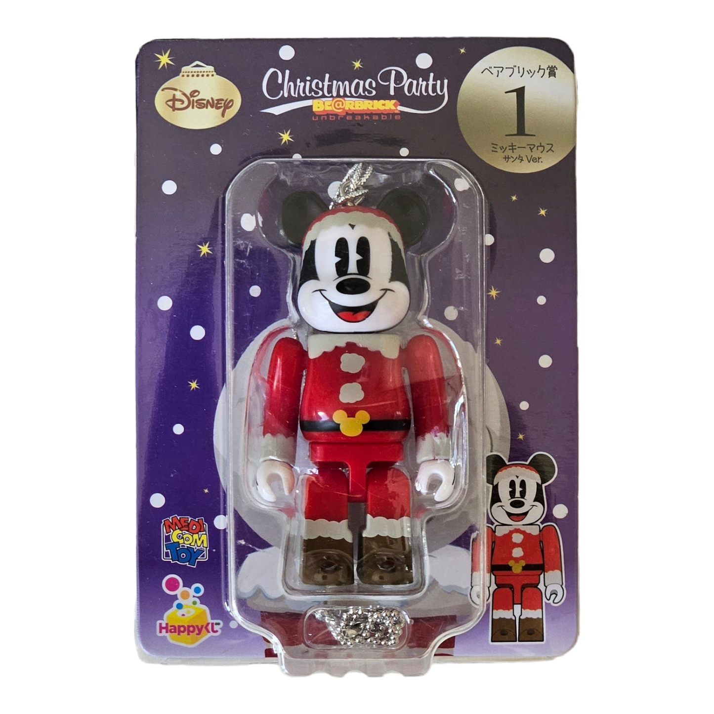 BE@RBRICK 1 - Mickey Mouse Santa Version (100%)