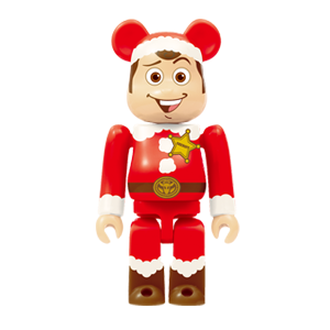 BE@RBRICK 1 - Version Woody Père Noël (100%)