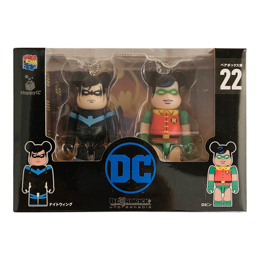 BE@RBRICK 22 - Nightwing &amp; Robin (100%)