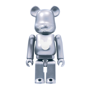 BE@RBRICK 24 - Silver Metallic (100%)