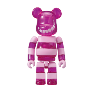 BE@RBRICK 24 - Version corps transparent du chat du Cheshire (100%)