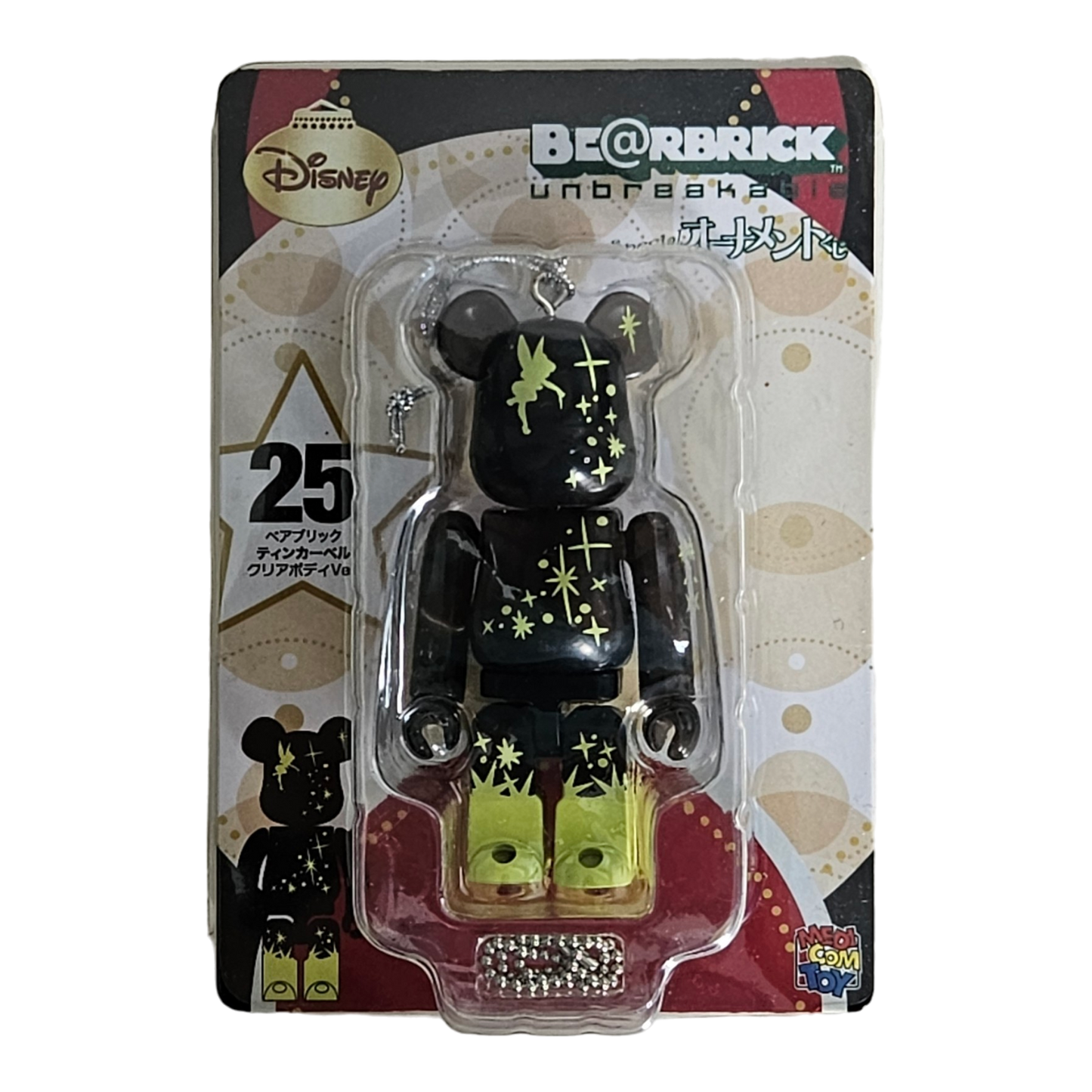 BE@RBRICK 25 - Tinkerbell Clear Body Version (100%)