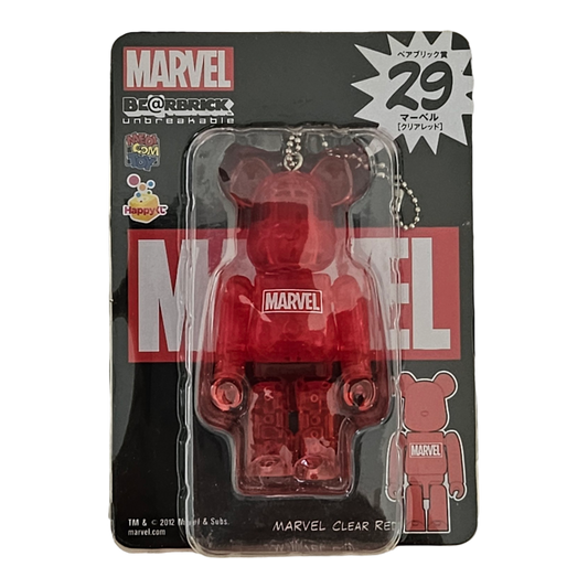 BE@RBRICK 29 - MARVEL Clear Red (100%)