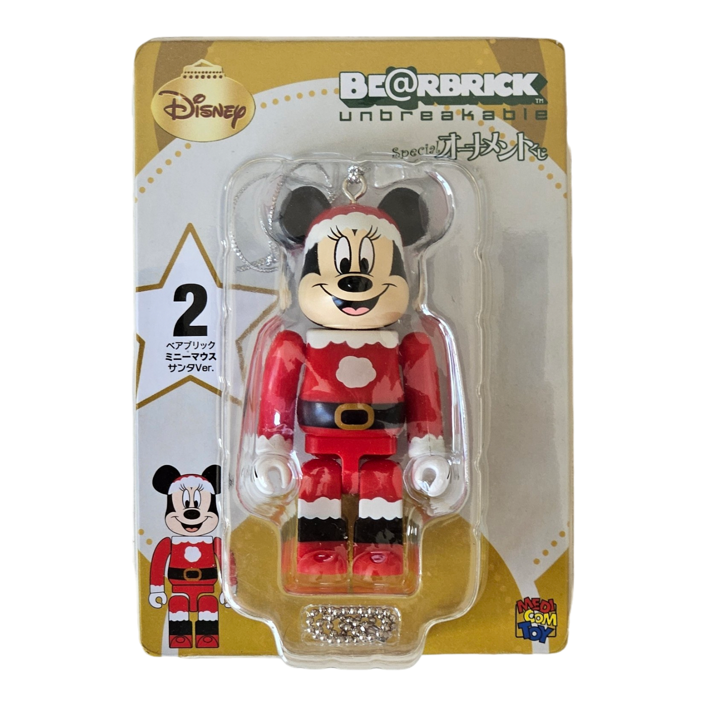 BE@RBRICK 2 - Version Minnie Mouse Père Noël (100%)