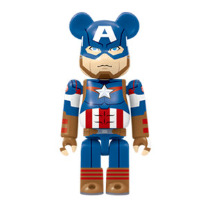 BE@RBRICK 2 - Capitaine Amérique (100%)