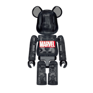 BE@RBRICK 30 - MARVEL Clear Black (100%)