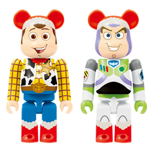 BE@RBRICK 31 - Version de Noël Woody et Version de Noël Buzz l'Éclair (100%)