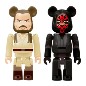 BE@RBRICK 31 - Qui-Gon Jinn &amp; Darth Maul (100%)