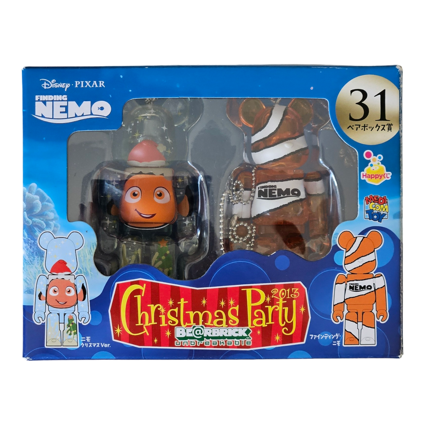 BE@RBRICK 31 - Nemo Christmas Version & Finding Nemo (100%)