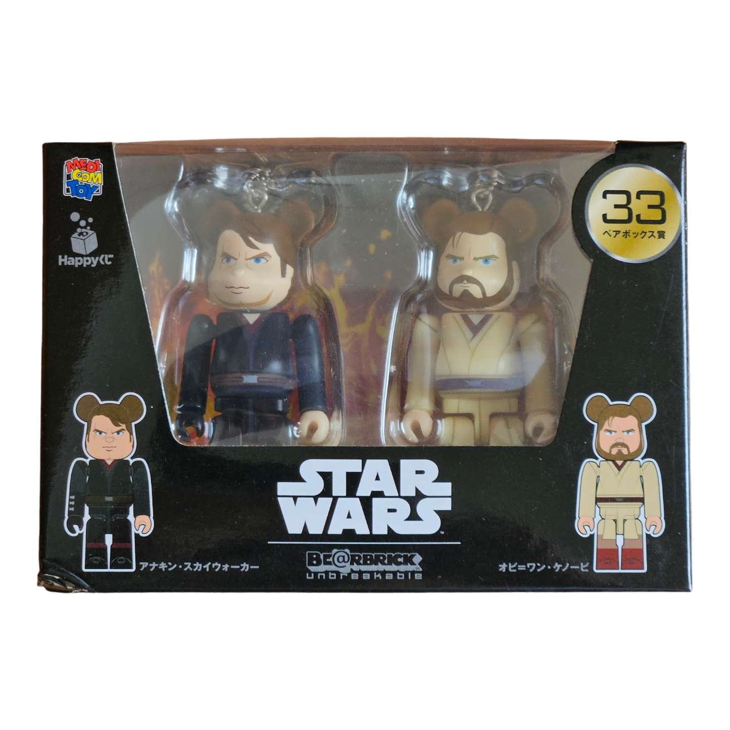 BE@RBRICK 33 - Anakin Skywalker & Obi-Wan Kenobi (100%)