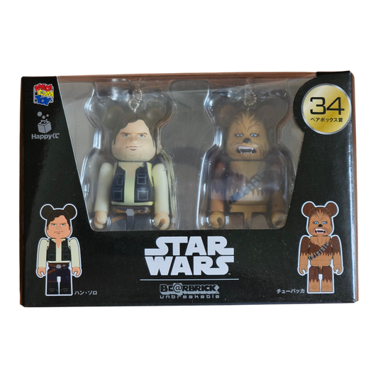 BE@RBRICK 34 - Han Solo & Chewbacca (100%)