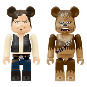 BE@RBRICK 34 - Han Solo &amp; Chewbacca (100%)