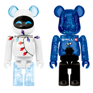 BE@RBRICK 36 - EVE Christmas Version &amp; WALL-E (100%)