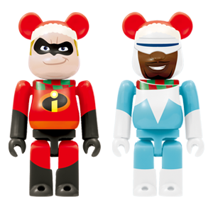 BE@RBRICK 37 - Mr. Incredible Christmas Version &amp; Frozone Christmas Version (100%)