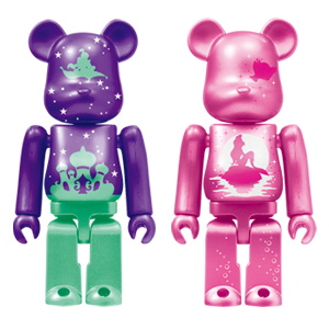 BE@RBRICK 39 - Version corps en perles d'Aladdin et version corps en perles de la Petite Sirène (100 %)