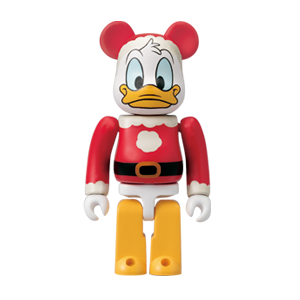 BE@RBRICK 3 - Version Donald Duck Père Noël (100%)