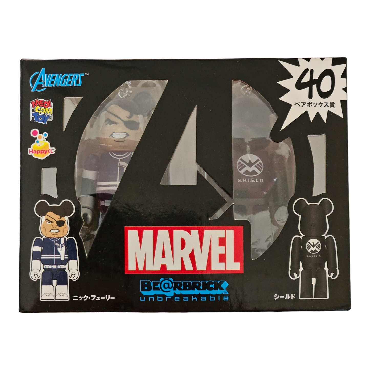 BE@RBRICK 40 - Nick Fury &amp; SHIELD (100%)