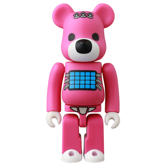 BE@RBRICK Série 47 Animal "Ours en peluche psychopathe" (100%)