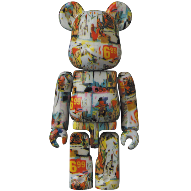 BE@RBRICK Série 42 Artiste Andy Warhol × Jean-Michel Basquiat (100%)