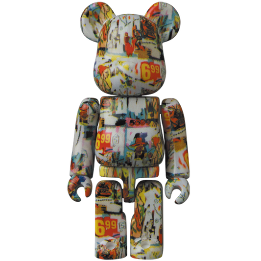 BE@RBRICK Série 42 Artiste Andy Warhol × Jean-Michel Basquiat (100%)