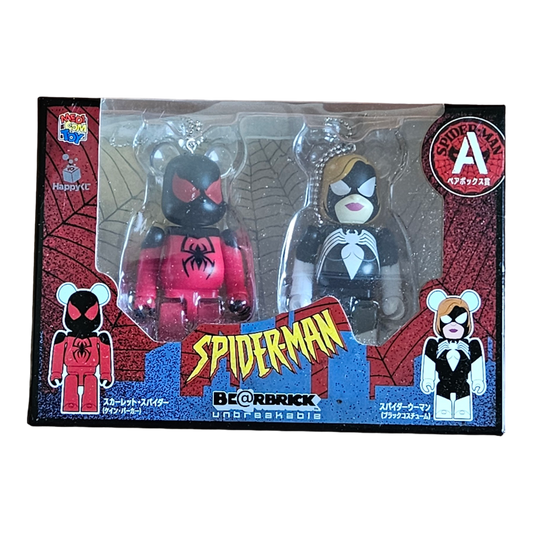 BE@RBRICK A - Scarlet Spider & Kane Parker (100%)