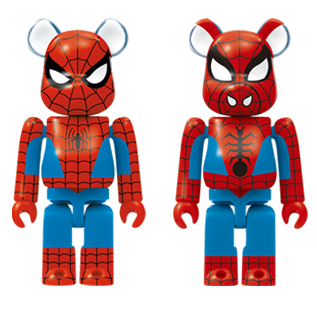 BE@RBRICK B - Spider-Man et Spider-Ham (100%)