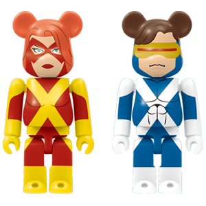 BE@RBRICK B - Jean Grey & Cyclops (100%)