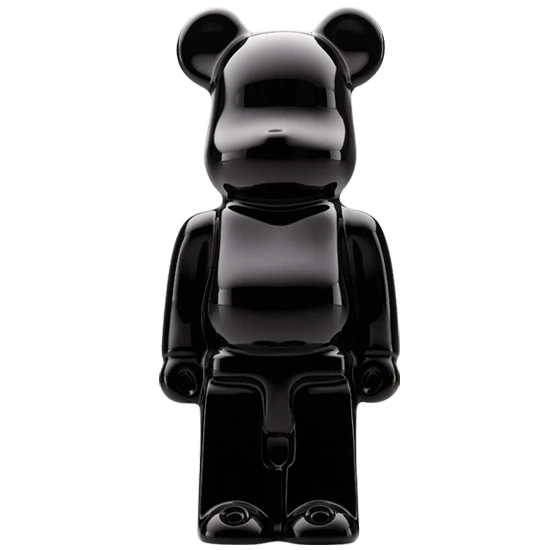 Baccarat Bearbrick Black 200% Herstellerbild