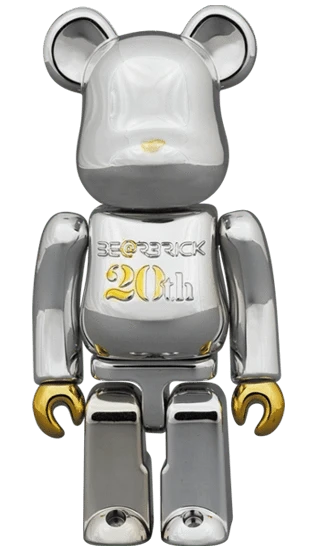 Bearbrick 20th Anniversary Model 100%+400% Herstellerbild 2