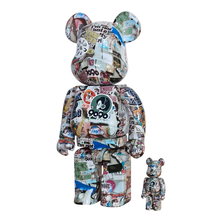 Bearbrick 9090 × S.H.I.P&crew 100%+400% schräg