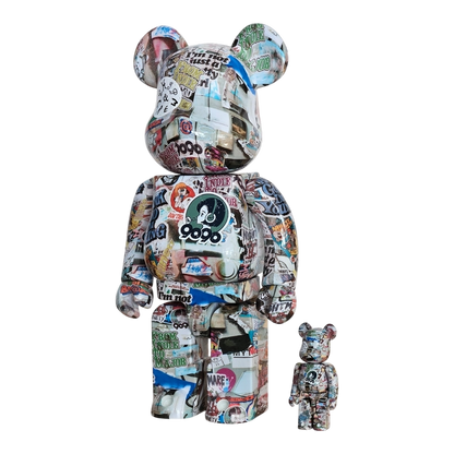 Bearbrick 9090 × S.H.I.P&crew 100%+400% schräg