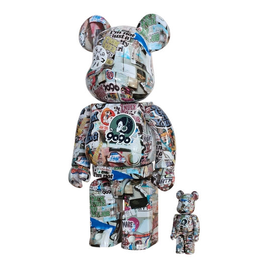 Bearbrick 9090 × S.H.I.P&crew 100%+400% schräg