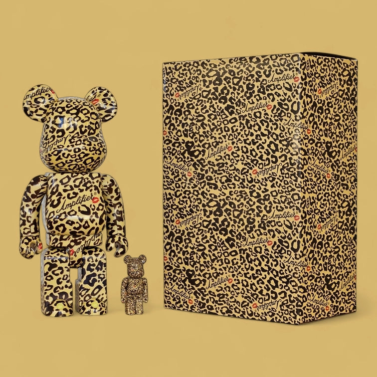 Bearbrick Amplifier Leopard Print 100%+400% mit Verpackung