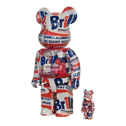 Bearbrick Andy Warhol 'Brillo' 2022 100%+400% schräg