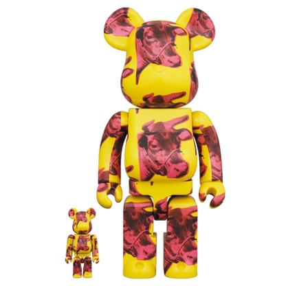 Bearbrick Andy Warhol 'Cow Wallpaper' 100%+400% Herstellerbild 1