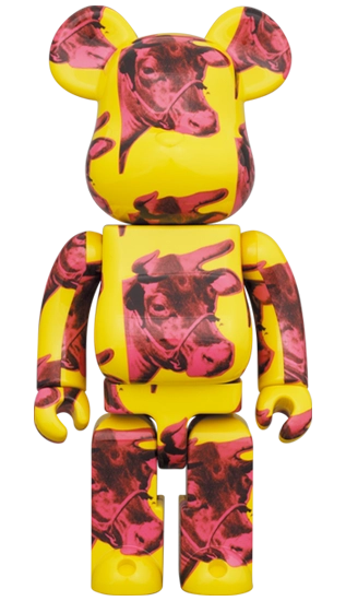 Bearbrick Andy Warhol 'Cow Wallpaper' 100%+400% Herstellerbild 3