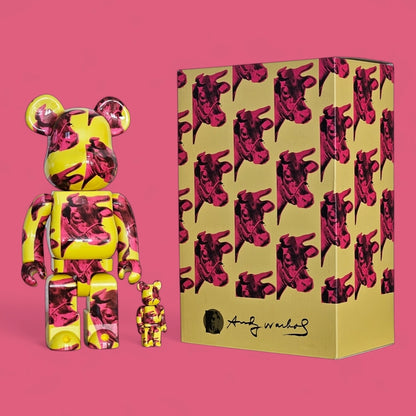 Bearbrick Andy Warhol 'Cow Wallpaper' 100%+400% mit Verpackung