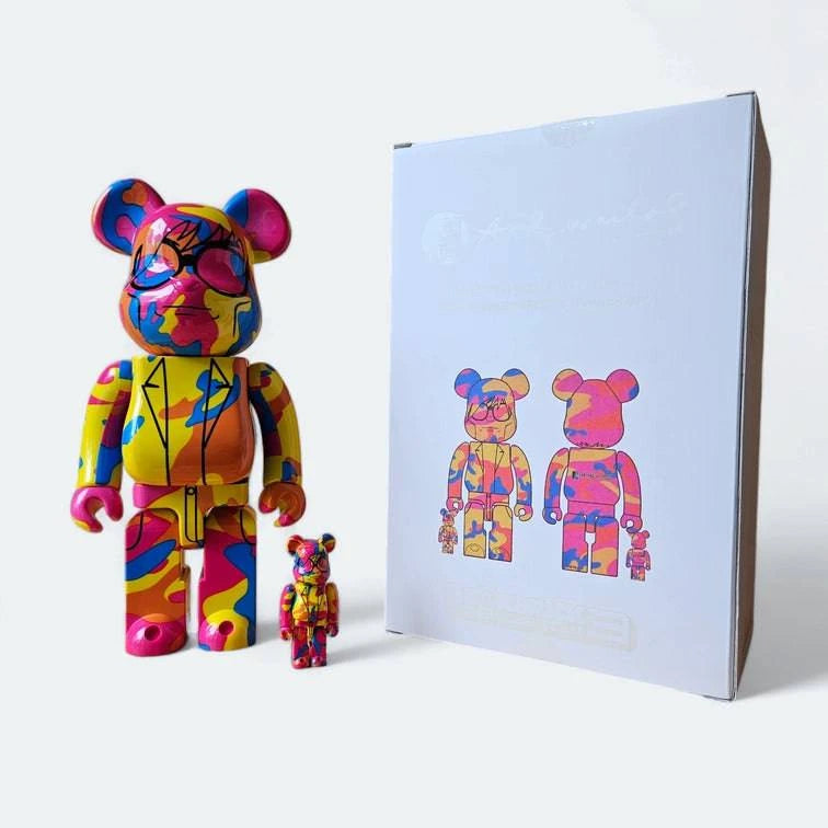 Bearbrick Andy Warhol 'Special' 100%+400% mit Verpackung