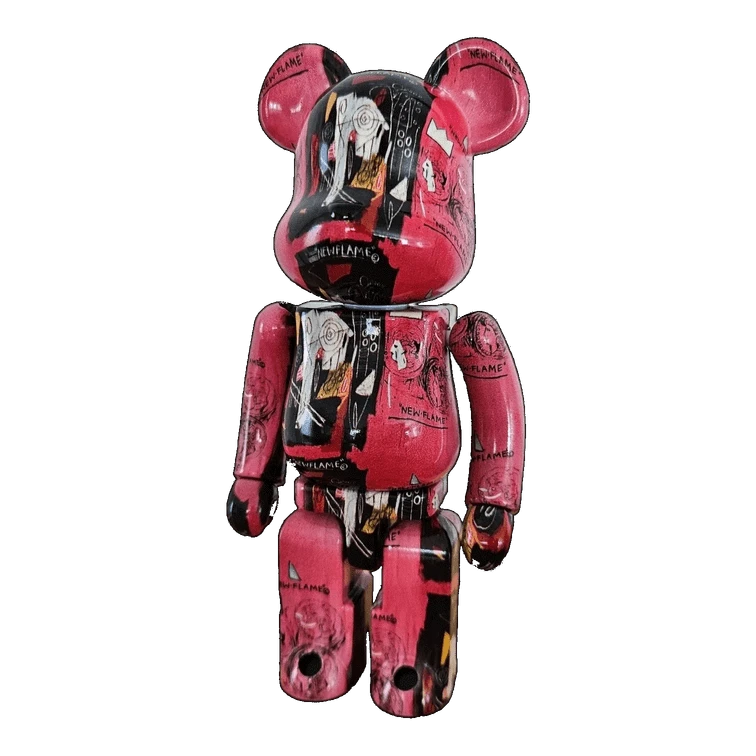 Bearbrick Andy Warhol × Jean-Michel Basquiat 200% schräg