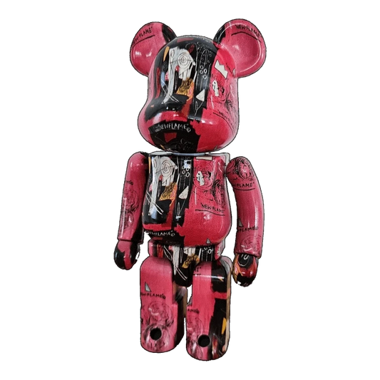 Bearbrick Andy Warhol × Jean-Michel Basquiat 200% schräg